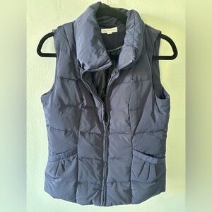 Monsoon Women's Navy Blue Puffer Vest size S